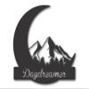 Metal Crescent Moon Mountain Wall Art | Moon and Mountain Metal Landscape | Metal Moon and Mountains Wall Decor | 15 Color Options 36 view 1