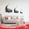 Metal Crescent Moon Mountain Wall Art | Moon and Mountain Metal Landscape | Metal Moon and Mountains Wall Decor | 15 Color Options 36 view 3