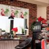 Anzona Curtain Valance 42" x 12", Christmas Flamingos Window Valances Rod Pocket Curtains Drapes, Xmas Balls Tree Rustic Short Topper Curtain for Kitchen Cafe Living Room, 1 Panel view 4