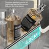 BAHELS Shower Caddy Gray Acrylic Bathroom Shelf, No Drilling Wall Mounted Bathtub Organizer, Bathroom Shelf with Towel Holder Bathroom Organizer (Size : Single Layer 40cm) view 4