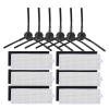 ConvOw Vacuum Cleaner Accessories Compatible for ILIFE A6 A4 A4s Sweeper Replacement Parts Pack of Hepa Filters Net & Side Brushes 517C view 1