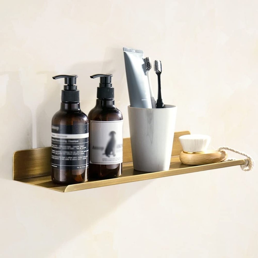BAHELS Shower Caddy Antique Bathroom Shower Caddy Shelf Organizer Rack, Copper Cosmetics Rack, Bathroom Shower Organizer Bathroom Organizer (Size : 60cm)