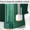 PEKJI Modern All-in-one Toilet Brush Wall-Mounted Floor-Standing Dual-Purpose Toilet Brush and Holder Deep Cleaning Toilet Bowl Brush Easy to Clean view 4