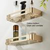 BAHELS Shower Caddy Shower Caddy Shelf Organizer Rack, Bathroom Shelf, 304 Stainless Steel Storage Rack Bathroom Organizer (Size : Golden 2 layer) view 3