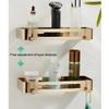 BAHELS Shower Caddy Shower Caddy Shelf Organizer Rack, Bathroom Shelf, 304 Stainless Steel Storage Rack Bathroom Organizer (Size : Golden 2 layer) view 4