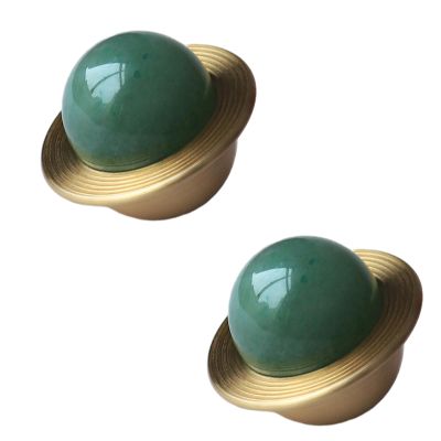 Cabinet Knobs with,Crystal Glass Door Drawer Knobs,Drawer Knobs 2Pcs Crystal Brass Wardrobe Door Knob Cabinet Small Handle Drawer Wardrobe Pink Diameter38mm ( Color : Green , Size : Diameter 38mm )