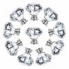 Cabinet Knobs with,Crystal Glass Door Drawer Knobs,Wardrobe Handles10 Pack Crystal Handle Drawer Cabinet Door Wardrobe Small Handle Transparent Crystal Glass Knob 30mm Red ( Color : 30mm Silver ) view 1