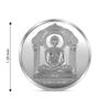 CELESTE 100% Pure Solid Silver Lord Mahavir Jain 24 Tirthankar with Namokar Mahamantra on Back Side view 2