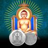 CELESTE 100% Pure Solid Silver Lord Mahavir Jain 24 Tirthankar with Namokar Mahamantra on Back Side view 3