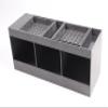 FixtureDisplays Condiment Organizer w/ (2) Drip Trays, 5 Compartments, Tabletop - Black 19707NEW-2D view 1