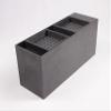 FixtureDisplays Condiment Organizer w/ (2) Drip Trays, 5 Compartments, Tabletop - Black 19707NEW-2D view 4