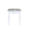 FEELIN Makeup Vanity Dressing Table with Mirror Five Drawer Single Stool Girl Modern Bedroom Vanity Table Home Decoration Bedroom Furniture Vanities for Makeup view 3