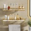 BAHELS Shower Caddy Punch-free Bathroom Shelf, Bathroom Sink Acrylic Toilet Towel Storage, Shower Caddy Shelf Organizer Rack Bathroom Organizer (Size : 40cm) view 3