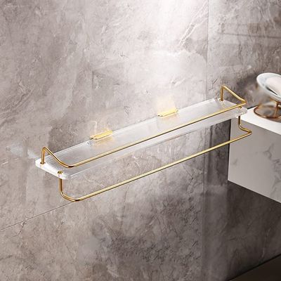 BAHELS Shower Caddy Bathroom Storage Rack Towel Rack, Shower Caddy Shelf Organizer Rack, Wall Mounted Bathtub Organizer Bathroom Organizer (Color : Towel Rack, Size : 50cm)