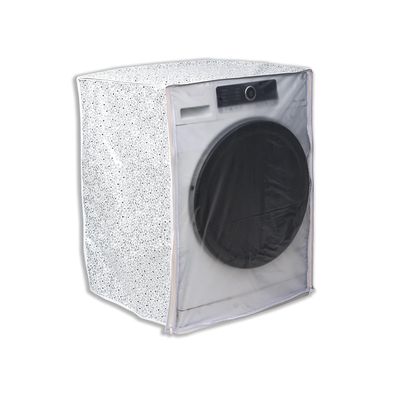 "Front Load Washing Machine Cover for IFB 5.5 Kg 6 Kg & 6.5 Kg (50cmsX63cmsX81cms_White,Grey) Pack of : 1 Washing Machine Cover"