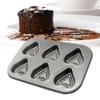 DECHOUS 6 Heart Shaped Muffin Pan, Mini Heart Silicone Mold for Baking, Shaped Cake Pans Muffin Pan Chocolate Mold for Cookies Candy Baking view 4