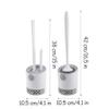 PEKJI Modern Wall-Mounted Toilet Brush with Silicone Bristles Toilet Brush and Holder Floor-Mounted Dual-Purpose Toilet Bowl Brush Easy to Clean view 2