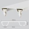 ELZEM Ceiling Curtain Double Track (2ft-20ft/70cm-600cm) Ceiling Mounted Heavy-Duty Curtain Rail for Privacy Living Room Bedroom Drop Ceiling Shower (Color : B-Champagne, Size : 125cm) view 3
