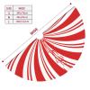 Red and White Candy Swirl Stripe Striped Mint Sugar Candy Cane Themed 36 Inch Christmas Tree Skirt Round Winter Snow Suitable for Christmas Xmas Halloween Holiday Party Decor Decoration Occasion view 4