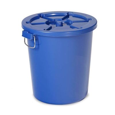 PBENO Outdoor Ttrash Can Outdoor Trash Can Round Trash Can Plastic Sanitation Trash Can with Lid Garbage Recycling Trash Can Storage Barrel Commercial Trash Can