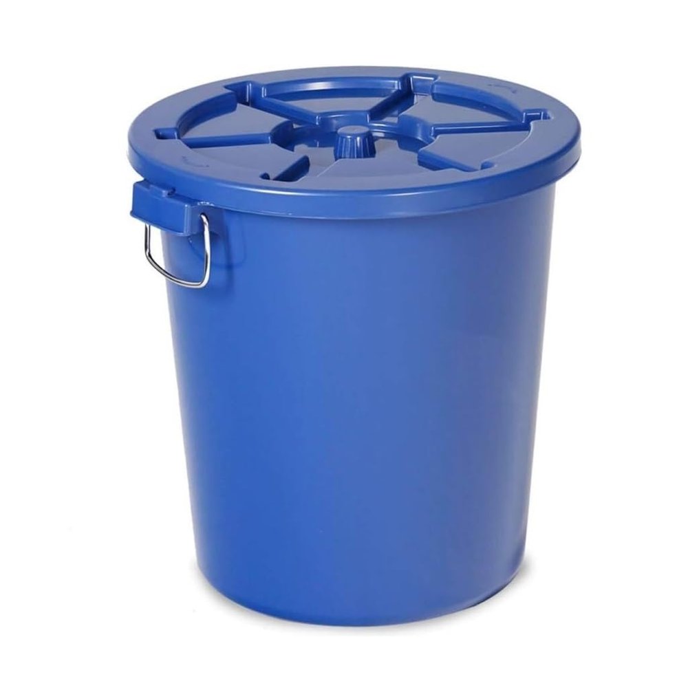 PBENO Outdoor Ttrash Can Outdoor Trash Can Round Trash Can Plastic Sanitation Trash Can with Lid Garbage Recycling Trash Can Storage Barrel Commercial Trash Can