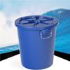PBENO Outdoor Ttrash Can Outdoor Trash Can Round Trash Can Plastic Sanitation Trash Can with Lid Garbage Recycling Trash Can Storage Barrel Commercial Trash Can view 4