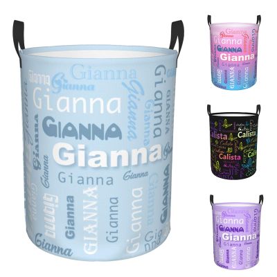 Custom Laundry Hamper Personalized Laundry Basket With Name Customized Dirty Clothes Storage Basket for Bathroom Living Room Bedroom Collapsible with Handles Gifts for Boys Girls Women Men (Style 3)