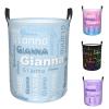 Custom Laundry Hamper Personalized Laundry Basket With Name Customized Dirty Clothes Storage Basket for Bathroom Living Room Bedroom Collapsible with Handles Gifts for Boys Girls Women Men (Style 3) view 1