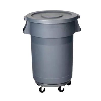 PBENO Outdoor Ttrash Can Plastic Outdoor Trash Can with Wheels, Office Building, School Courtyard, Trash Can with Lid, Garbage Recycling Bin Commercial Trash Can