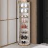 Spinning Shoe Rack, 360-degree Rotating Shoe Cabinet, Modern Cylinder Metal Shoe Cabinet, Vertical Round Shoe Rack, Shoe Storage Shelf, For Bedroom Hallway Living Room ( Size : 32*120CM/12.5*47in ) view 1