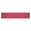 Gallen Red White Runner Fringed 12x60 view 2