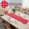 Gallen Red White Runner Fringed 12x60 view 4