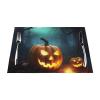 LZQPOEAS Placemats 4 PCS Happy Halloween Pumpkins Print PVC Placemats for Dining Table Heat Resistant Non-Slip Place Mats Woven Table Mats Washable Woven Place Mats for Kitchen 12 18 inch view 2