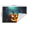 LZQPOEAS Placemats 4 PCS Happy Halloween Pumpkins Print PVC Placemats for Dining Table Heat Resistant Non-Slip Place Mats Woven Table Mats Washable Woven Place Mats for Kitchen 12 18 inch view 3