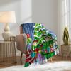 Xmas Blanket 40" x 50" Santa Christmas Tree New Year Holiday Elf Super Soft Bedding Fleece Throw Blanket Microfiber Flannel Blankets Couch Sofa Warm Lightweight for Boys Girls view 4