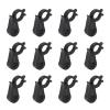 120 Pcs Christmas Light Clips, Mini Plastic Gutter Hooks, Reusable Waterproof Plastic Outdoor Hanging Christmas Light Clips Holiday Party Decoration, Christmas Lights Hooks Clips for Christmas(Black) view 2