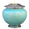 Candle Cremation Urn for Human Ashes - Large Mint/Turquoise Candle Urn - Decorative Urn for Ashes Display at Home - Beautiful Modern Adult URN for Funeral, Burial, Female or Pets view 1