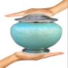 Candle Cremation Urn for Human Ashes - Large Mint/Turquoise Candle Urn - Decorative Urn for Ashes Display at Home - Beautiful Modern Adult URN for Funeral, Burial, Female or Pets view 3