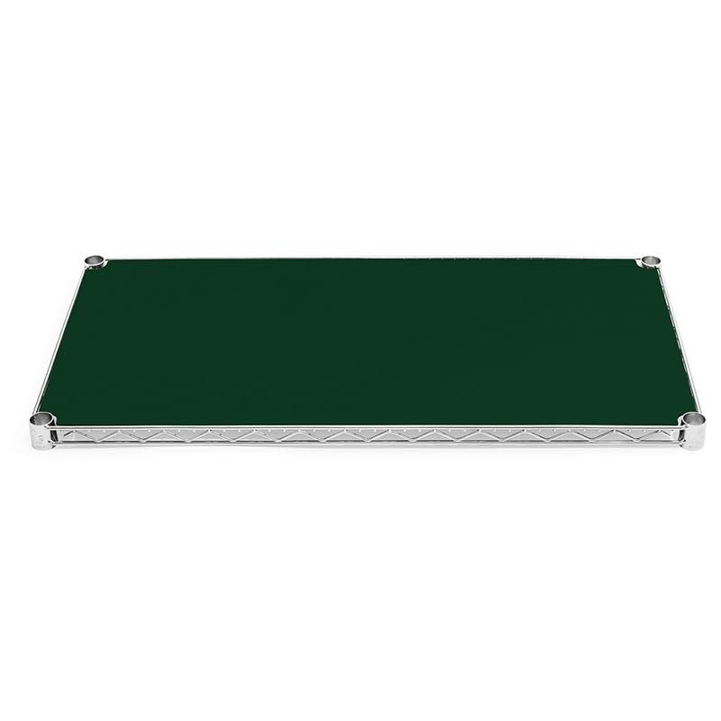 Shelving Inc. 12" d x 12" w Plastic Wire Shelf Liners, Dark Green, 4 Count