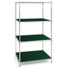 Shelving Inc. 12" d x 12" w Plastic Wire Shelf Liners, Dark Green, 4 Count view 2