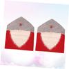 ABOOFAN Santa Style Chair Covers Set Christmas Chair Slipcover for Home Decor 2 Pack view 3
