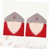 ABOOFAN Santa Style Chair Covers Set Christmas Chair Slipcover for Home Decor 2 Pack view 4
