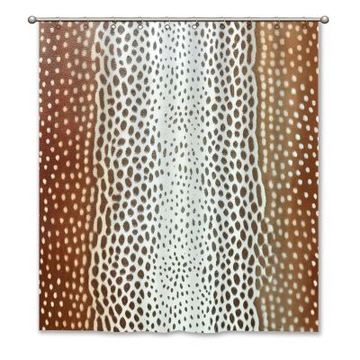 Yinrune Chestnut Shower Curtain 60x72in Cheetah Leopard Print Bathroom Shower Curtain Rustic Shower Curtain Antelope Animal Stall Shower Curtain Polyester Fabric Shower Curtain Set with Hooks