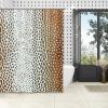 Yinrune Chestnut Shower Curtain 60x72in Cheetah Leopard Print Bathroom Shower Curtain Rustic Shower Curtain Antelope Animal Stall Shower Curtain Polyester Fabric Shower Curtain Set with Hooks view 4