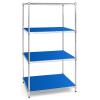 Shelving Inc. 14" d x 30" w Plastic Wire Shelf Liners, Light Blue, 4 Count view 2