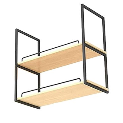 Drsyffsup Ceiling Hanging Shelf Floating Decorations Display Shelves Flower Plant Hanging Racks 2-Layer Kitchen Storage Shelving 80cm/100cm/120cm/140cm (Size : 120x30x80cm)