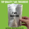 50 Mylar Bags for Food Storage, Airtight 7-Mil Thick Gusseted Zip Lock, Long Term, Reusable, Emergency Food Supply & Freeze Dryer Bags - 1 Gallon 10x14 Inch view 2