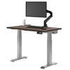 Desky Dual Mini Sit Stand 40 x 24 in Compact Desk with Dual Motors, 3-Stage Height Range, 4 Memory Presets  One-Piece Top for Home Office Natural Walnut view 1