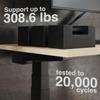 Desky Dual Mini Sit Stand 40 x 24 in Compact Desk with Dual Motors, 3-Stage Height Range, 4 Memory Presets  One-Piece Top for Home Office Natural Walnut view 2