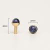 Cabinet Knobs with,Crystal Glass Door Drawer Knobs,Black Cupboard Handles2Pcs Children's Room Crystal Knobs and Handles Drawer Wardrobe Cabinet Brass Knobs Gray Diameter22mm ( Color : Blue , Size : Di view 2